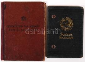 1944 Honvédségi gépjárművezetői fényképes igazolvány, 1950 MLSZ fényképes játékos igazolvány (Hungár...