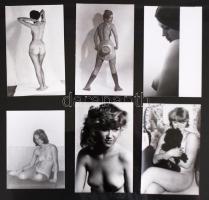 1970-1980 21db, finoman erotikus fotó /  Erotic photos, 9x12-9x14cm