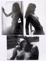 1970-1980 3db esztétikus aktfotó /  Erotic photos, 18x23-24x15cm