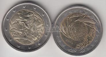 Olaszország 2004R. 2€ "Világélelmezési Program" + 2008. 2 "Az Emberi Jogok...