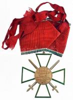 1939- "A Magyar Érdemrend középkeresztje hadiszalagon, kardokkal" kitüntetés javított és ú...
