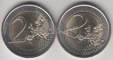 Olaszország 2009. 2 € "Louis Braille" + 2010. 2 € "Cavour" T:1 Italy 2009. 2 Euro "Louis Braille" + 2010. 2 Euro "Cavour" C:UNC