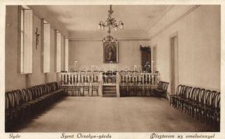Győr Szent Orsolya zárda, díszterem emelvénnyel