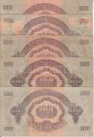 1944. 100P "A Vöröshadsereg Parancsnoksága" (5x) T:II-IV