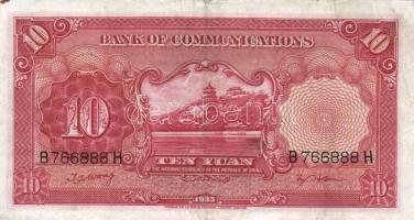 Kína 1935. 5Y + 10Y T:III
China 1935. 5 Yuan + 10 Yuan C:F