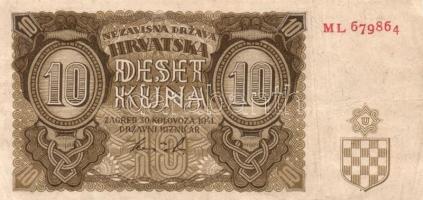 Horvátország 1941. 10K + 100K + 1000K T:I
Croatia 1941. 10 Kuna + 100 Kuna + 1000 Kuna C:UNC