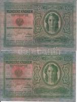 1913. 20K "1919. febr. - Zsombolyai Főszolgabíró" felülbélyegzéssel + 1945. 50P + 1912. 10...