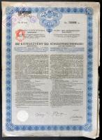 19db különféle magyar és külföldi részvény, közte Budapest 1914. A Magyar Korona Országai 6%-kal kam...