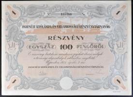 19db különféle magyar és külföldi részvény, közte Budapest 1914. A Magyar Korona Országai 6%-kal kam...