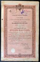 19db különféle magyar és külföldi részvény, közte Budapest 1914. A Magyar Korona Országai 6%-kal kam...