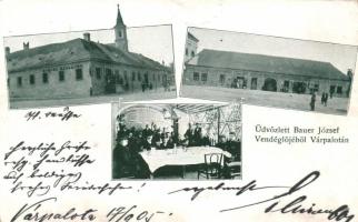 Várpalota, Bauer József vendéglője, szálloda, templom