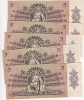 1939. 5P (5x) hiányzó egy számmal teljes sorszámkövetők T:I,I-