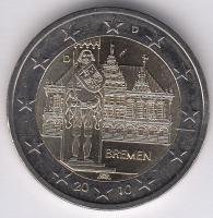 Németország 2010D 2E "Bréma" T:1
Germany 2010D 2 Euro "Bremen" C:UNC