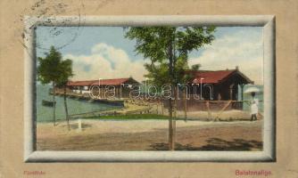 Balatonaliga, fürdőház, Divald és Monostory