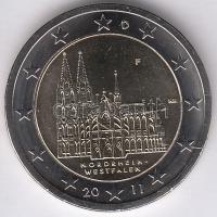 Németország 2011F 2E "Észak-Rajna–Vesztfália" T:1
Germany 2011F 2 Euro "Nor...