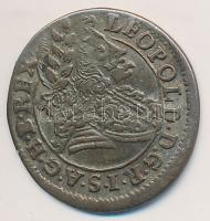 1697. Poltura "I. Lipót" "...G H B REX" T:2,2- Huszár: 1482, Unger II.: 1093a