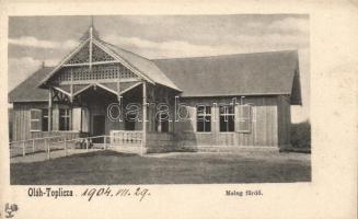 Maroshévíz, Oláhtoplica; meleg fürdő / spa (fl)