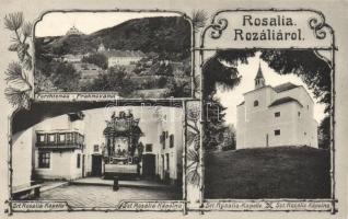 Fraknó, Forchtenstein; Szent Rozália-kápolna, vár / chapel, castle, floral