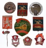 10db klf szovjet jelvény T:2,2- 10pcs of Soviet badges C:XF,VF