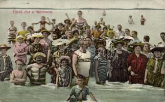 Balaton, fürdő élet, Divald (EK)