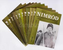 1969 Nimród. A Magyar Vadászok Országos Szövetségének lapja 1-12. szám, első évfolyam,