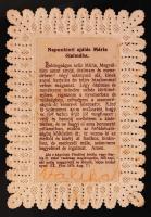 cca 1900 Mária-verebély szentkúti kegyhely csipke litho szentkép