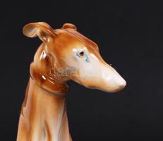 Zsolnay agár, kézzel festett, jelzett, hibátlan, m:25 cm