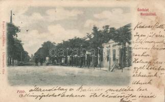 1899 Marcali, Főtér; Kopári Jenő kiadása (fl)