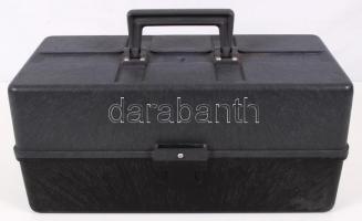 Műanyag horgász láda, 40×20×20 cm