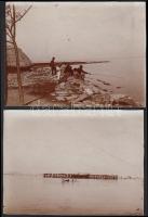 cca 1900 2 db Balatonberényi fotó 11x9 cm