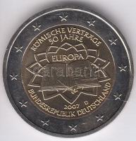 Németország 2007D 2E "50 éves a Római Szerződés" T:1-
Germany 2007D 2 Euro "50th Anni...