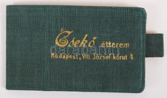 1947 Csekő étterem tárcanaptár, benne tükörrel