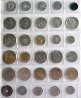 Albumba rendezett átnézetlen hobbi fémpénz gyűjtemény T:vegyes