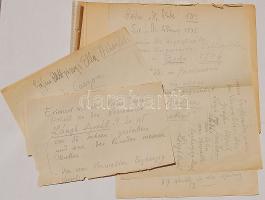 József főherceg kézírása beszélgetésrpl készült jegyzet