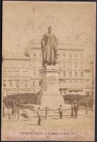 cca 1870 Budapest V. József Nádor tér Klösz György fotója 10x7 cm