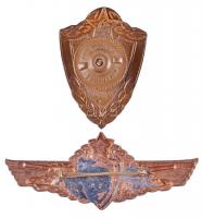 ~1950-1960. 2. osztályú harckocsivezető jelvény + Szovjetunió 3. osztályú katonai jelvény, zománcozo...