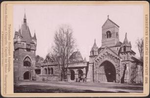 1896 Az Ezredéves Kiállítás történelmi főcsoport kápolnája 17x11 cm