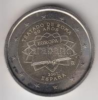 Spanyolország 2007. 2E "50 éves a Római Szerződés" T:1-,2
Spain 2007. 2 Euro "50th An...