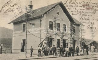 Feketehalom, Zeiden; railway station (EB)