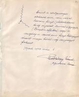 1943 Ratkóczy Sándor egyetemi tanár dedikációja + Theodor Steinkopf drezdai könyvekereskedő levele József főherczegnek