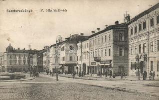 Besztercebánya, IV. Béla király tér, Dragonszky József és Lőwy Jakab kereskedései / square (pinhole)