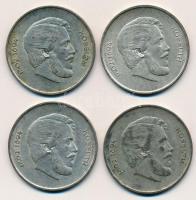 1947. 5Ft Ag "Kossuth" (4x) T:2-,3