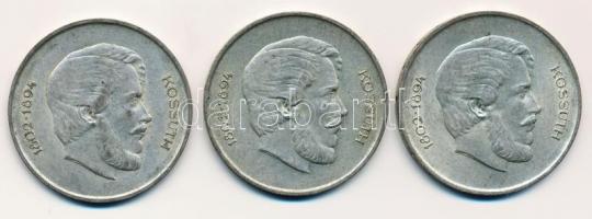 1947. 5Ft Ag "Kossuth" (3x) T:2-,3