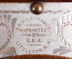 cca 1900 B. W. Kilburn & Co. fa, kézi sztereokép-nézegető, hozzá készített álvánnyal és egy képp...