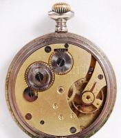 Tenczer Samu Érsekújvár másodperc mutatós zsebóra, svájci szerkezettel, jelzett, működik, fém tokban