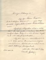 1932 Concha Győző jogtudós, egyetemi tanár levele József főhercegnek