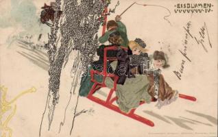 1899 Eisblumen IV. litho, s: Raphael Kirchner