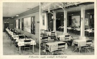 Tótkomlós vasúti vendéglő kerthelyisége