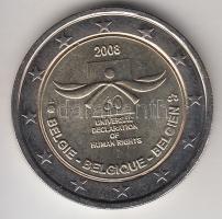 Belgium 2008. 2E "Emberi Jogok törvénye 60 éves" T:1-
Belgium 2008. 2 Euro "60th Anni...