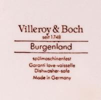 Villeroy & Boch modern tányér és antik kiöntő, jelzett, kiöntő peremén sérült, d:19 cm, m:10 cm